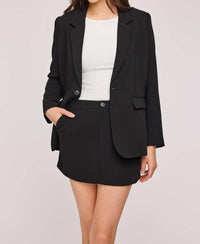 Gentle Fawn Hawthorne Long Sleeve Blazer in black - women's jacket