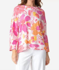 Habitat - 3/4 Sleeve Boxy Crew Blouse