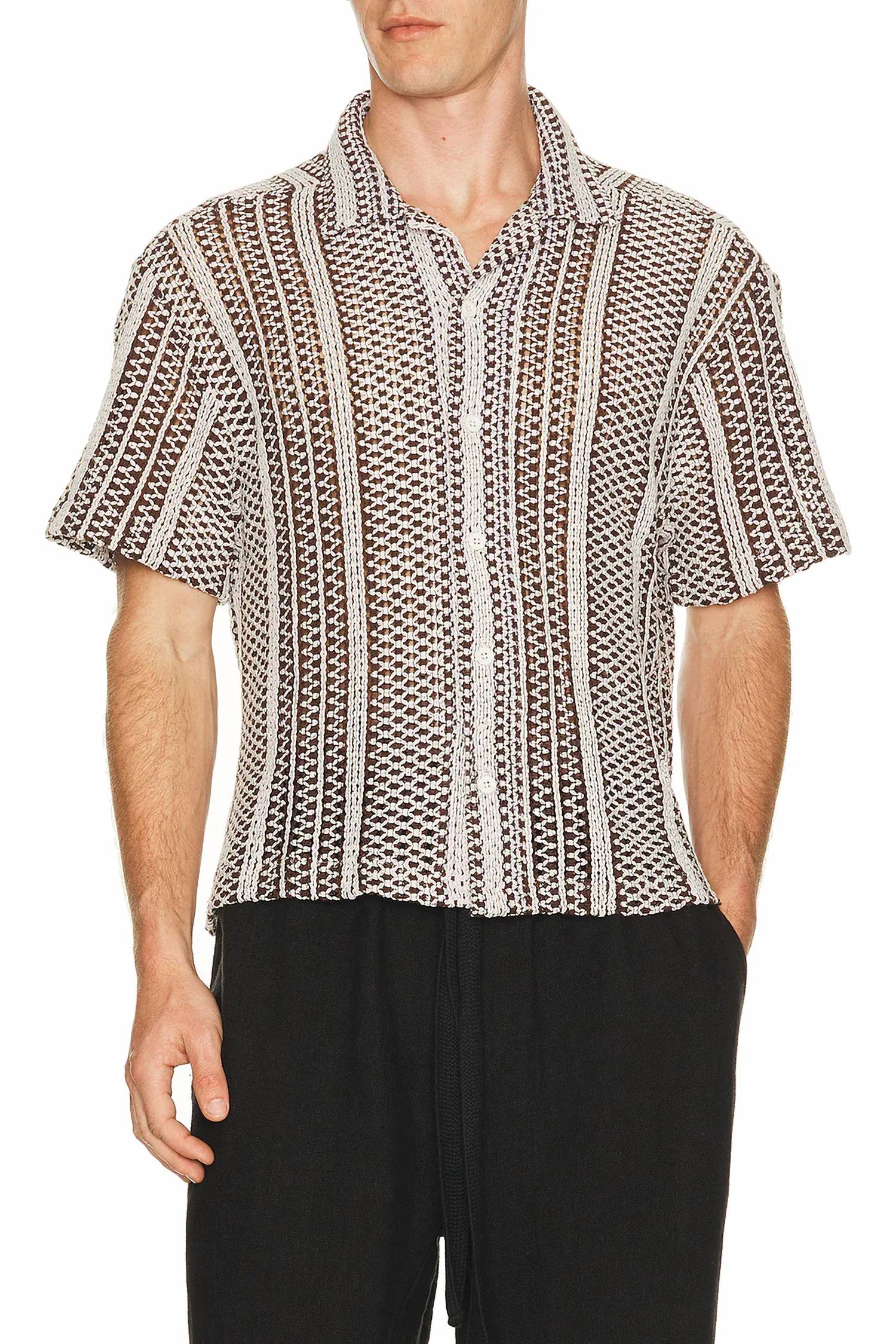 Percival - Hugh Crochet Cuban Shirt