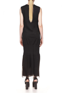 Marina Moscone - Bonded Jersey Sheath Maxi Dress