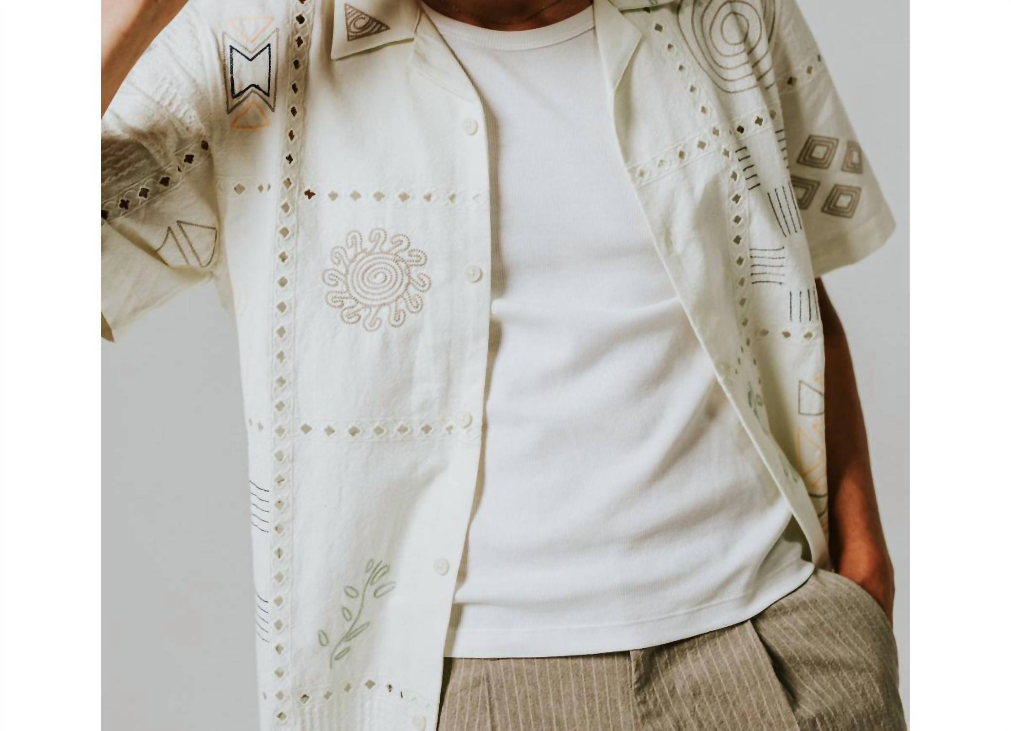 Wax London - Men's Didcot Short Sleeve Shirt