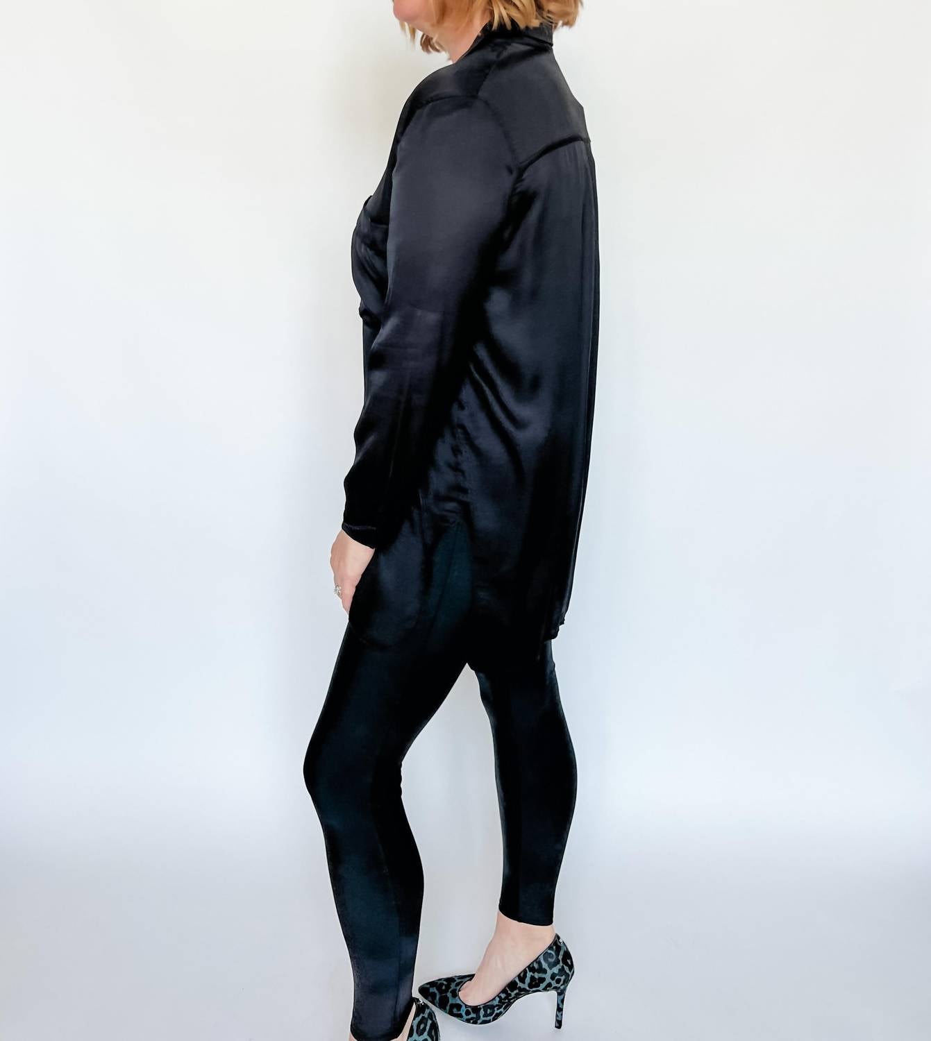 Dress Forum - Highly Favored Long Satin Shirt