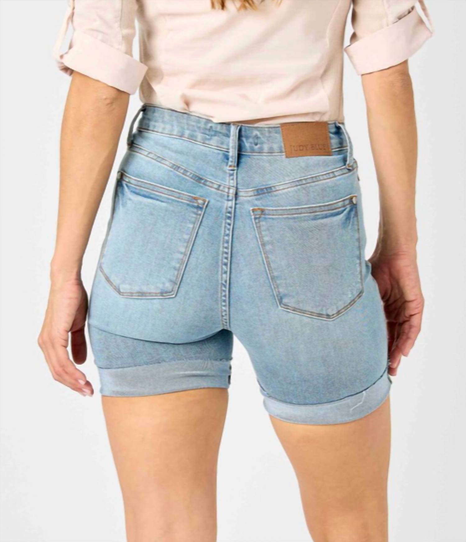 Judy Blue - Tummy Control Cool Denim Shorts