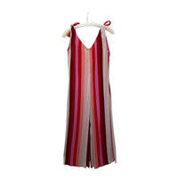 Charlie B - Women's Hibiscus Stripe Jumpsuit