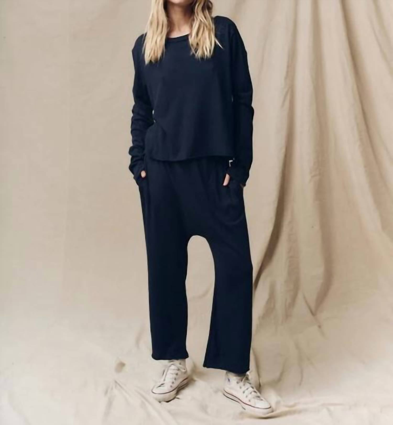 The Great. - Long Sleeve Crop Tee