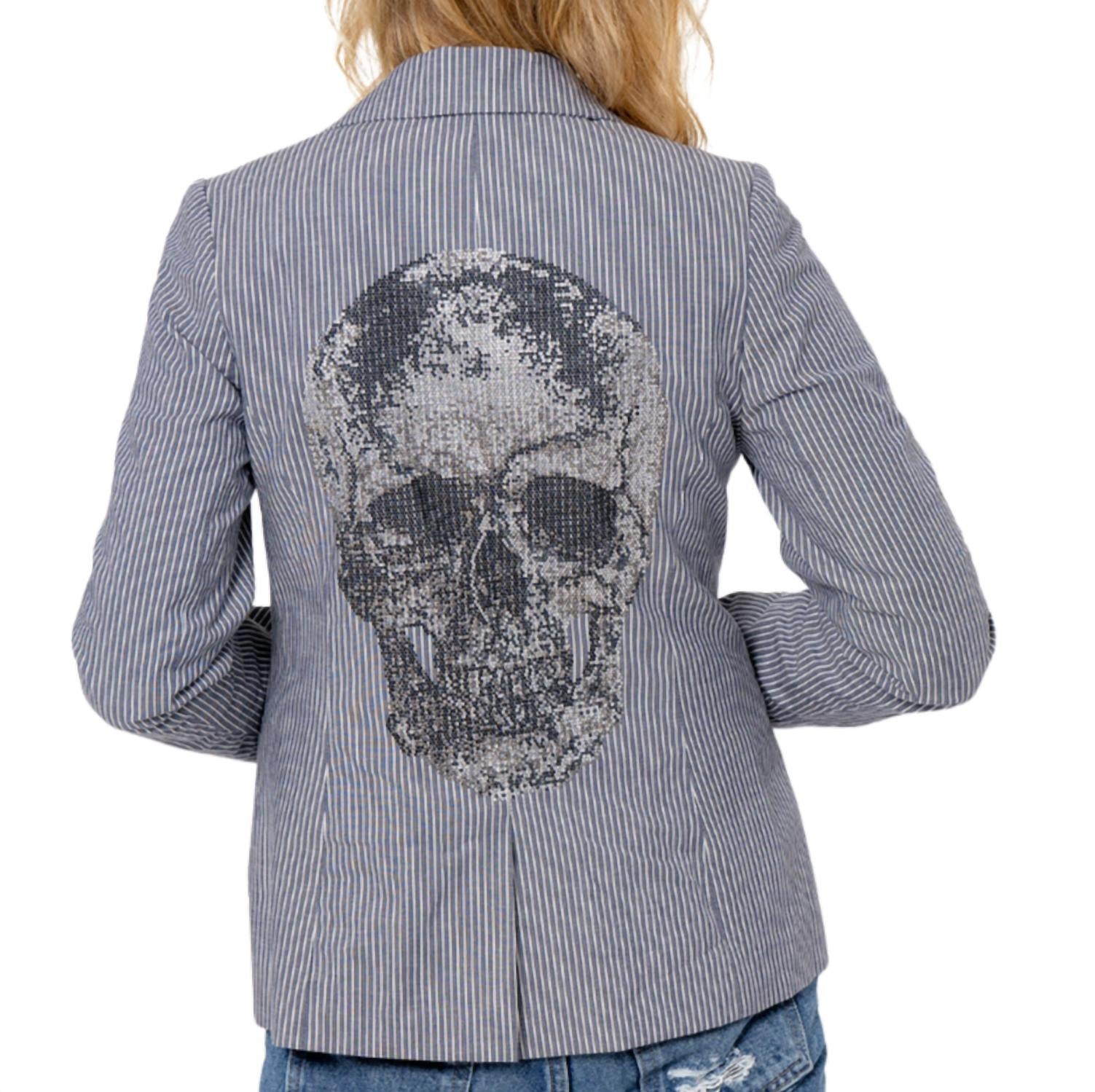 Hipchik - Skull Blazer Pinstripe