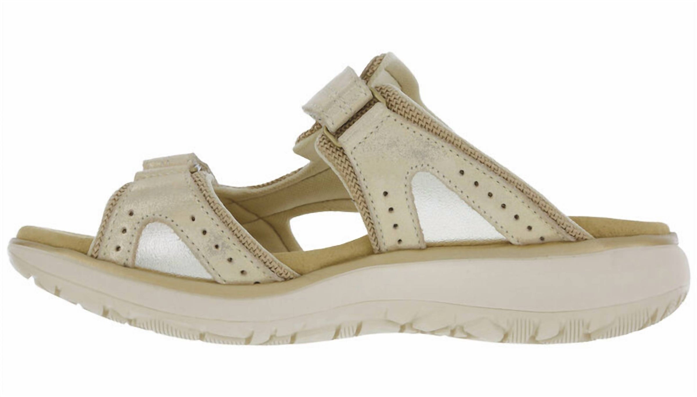 SAS Women's Embark Slide Sandal in soft gold - women's sandal - detail view