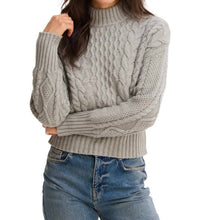 ALLISON NEW YORK Rylee Sweater in heather grey - women's sweater - alternate view