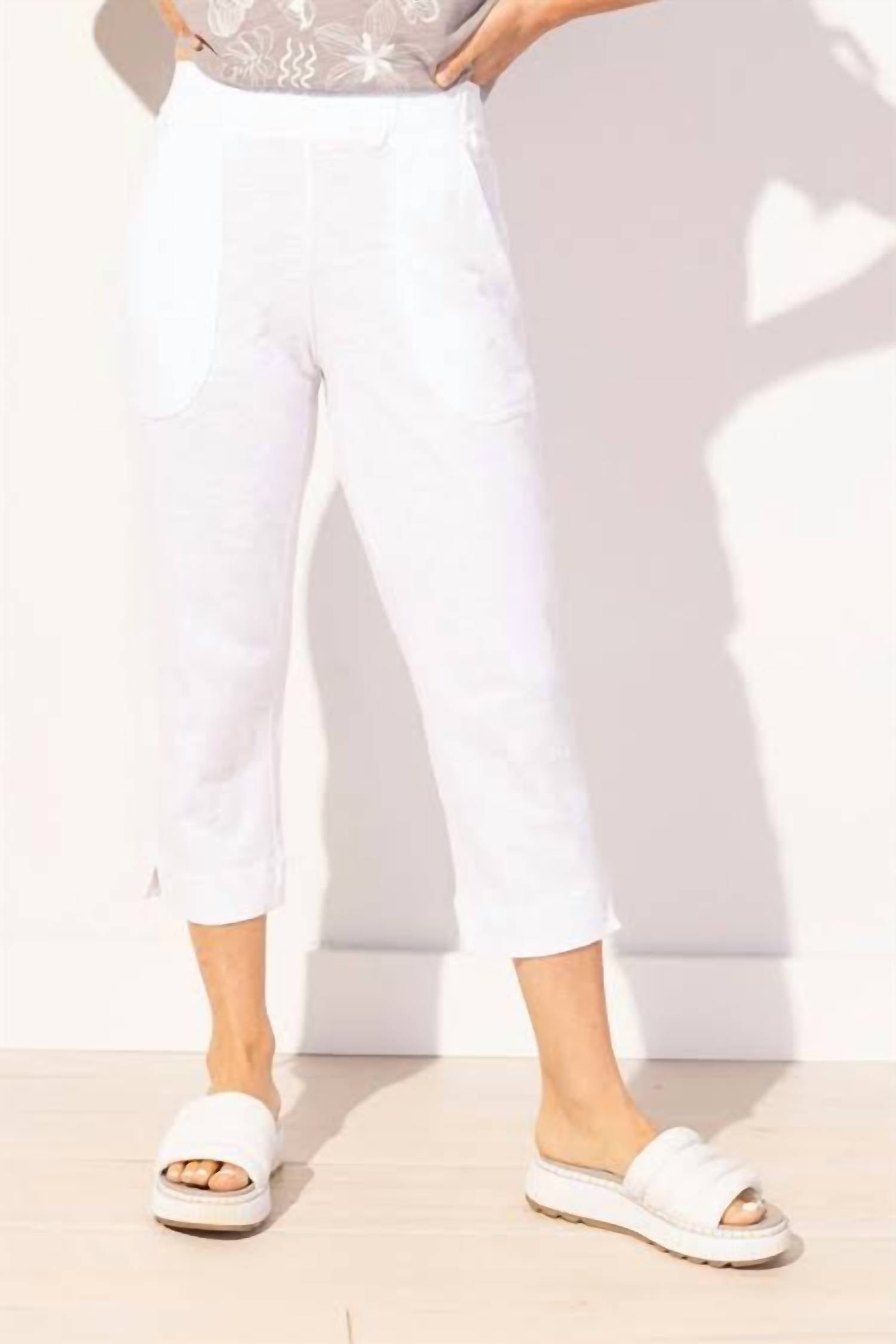 Escape - Textured Peruvian Cotton On The Go Capri