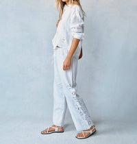 Bella Dahl - Side Embroidered Beach Pant