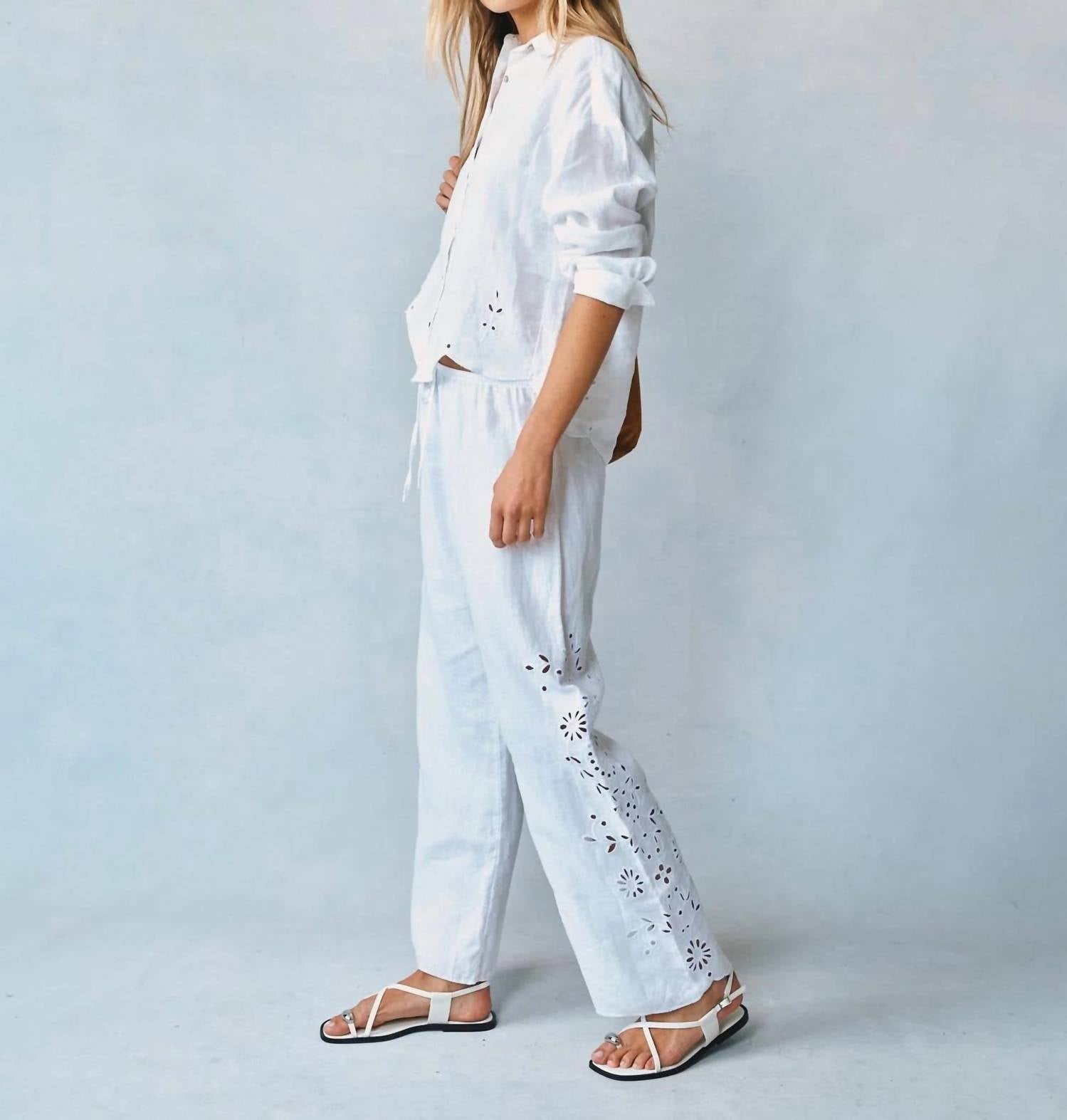 Bella Dahl - Side Embroidered Beach Pant