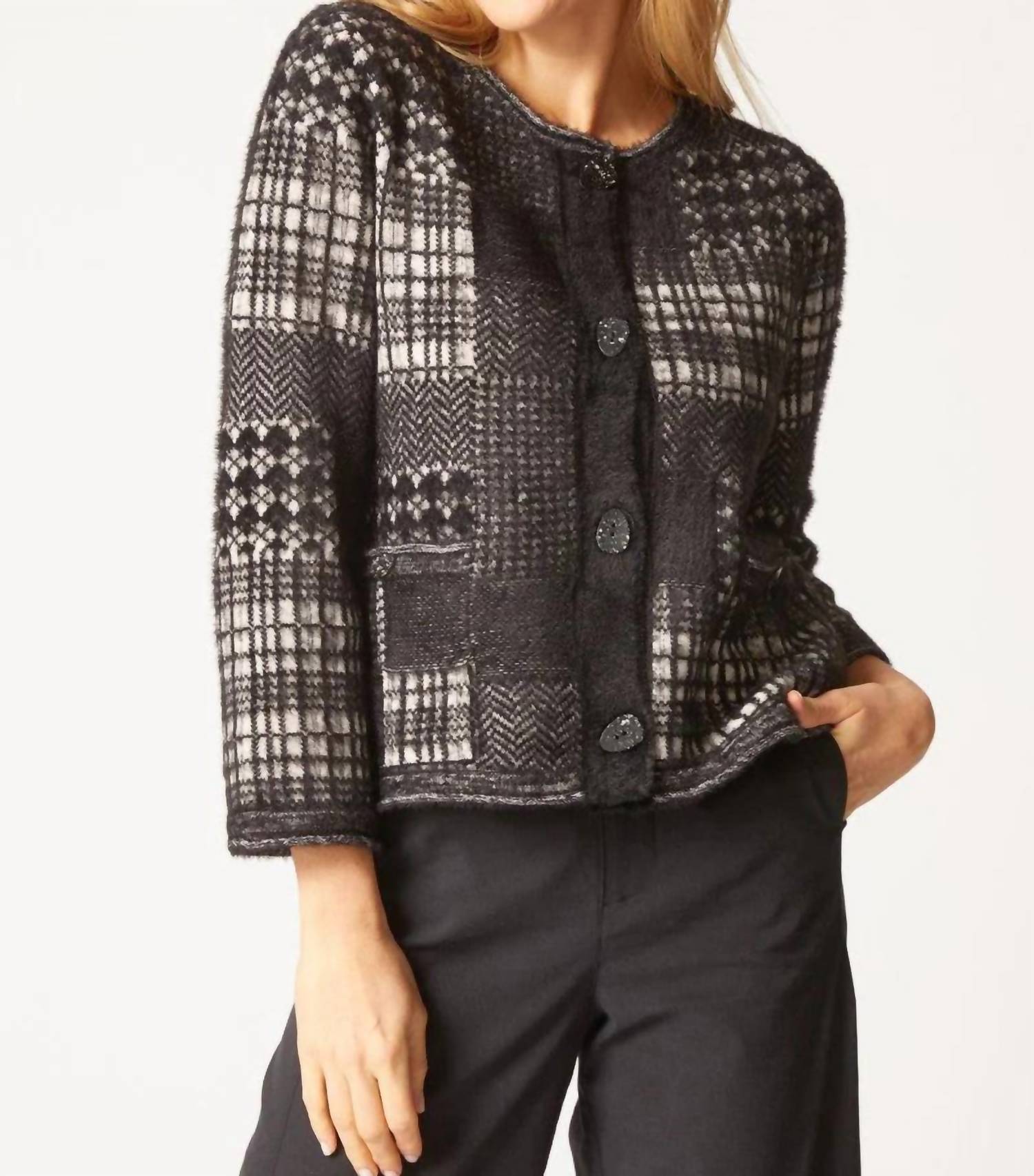 Habitat - Plaid Patchwork Cardigan