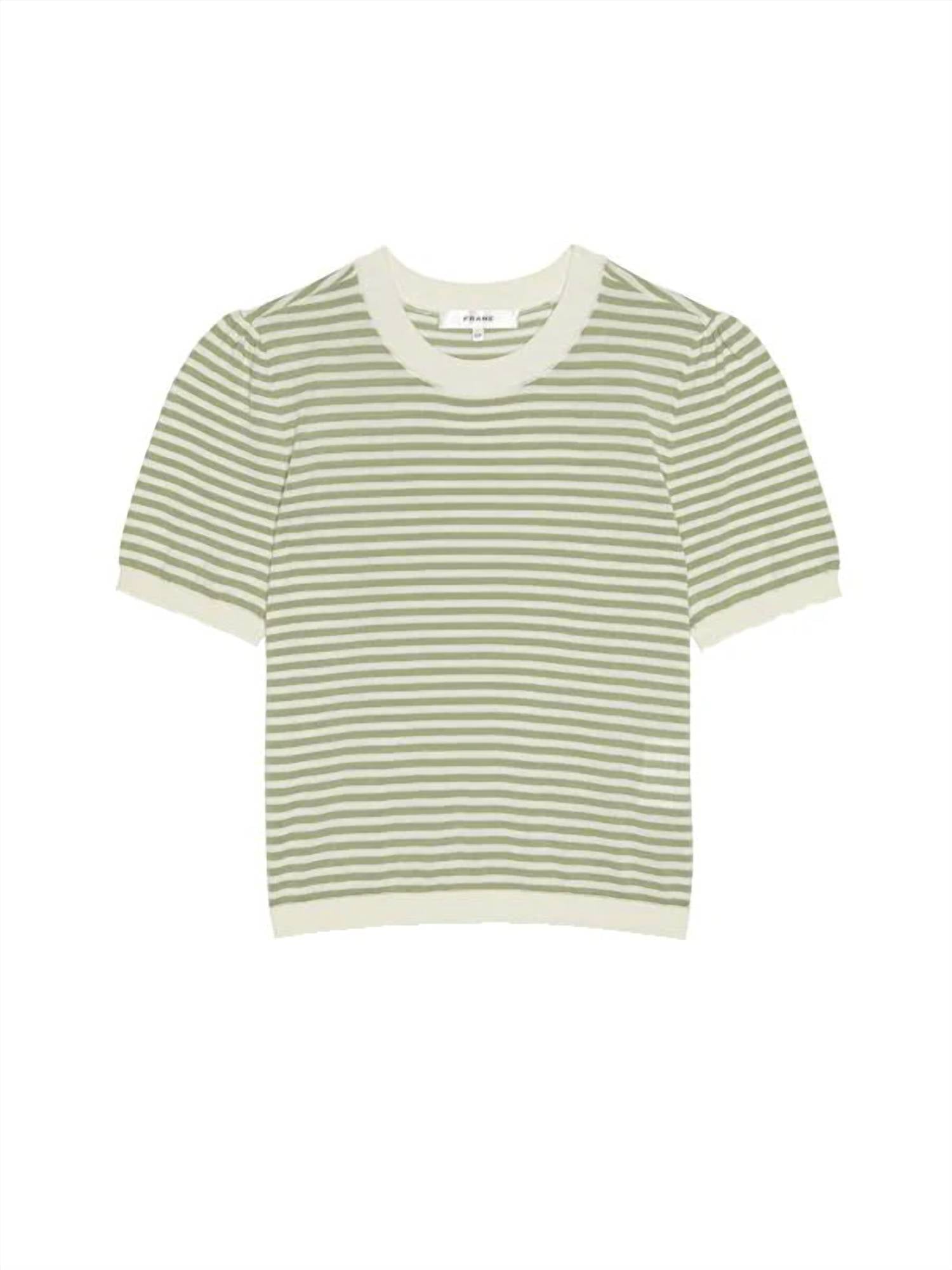 Frame - Women's Striped Gather Sweater