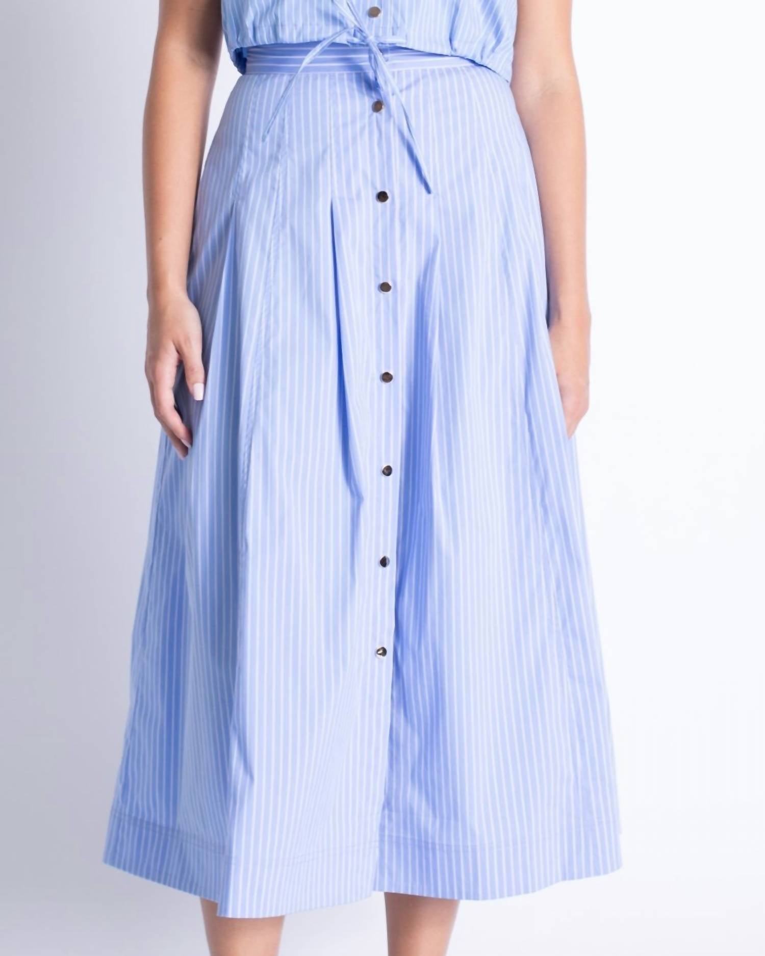 Karina Grimaldi - Eden Button Down Skirt