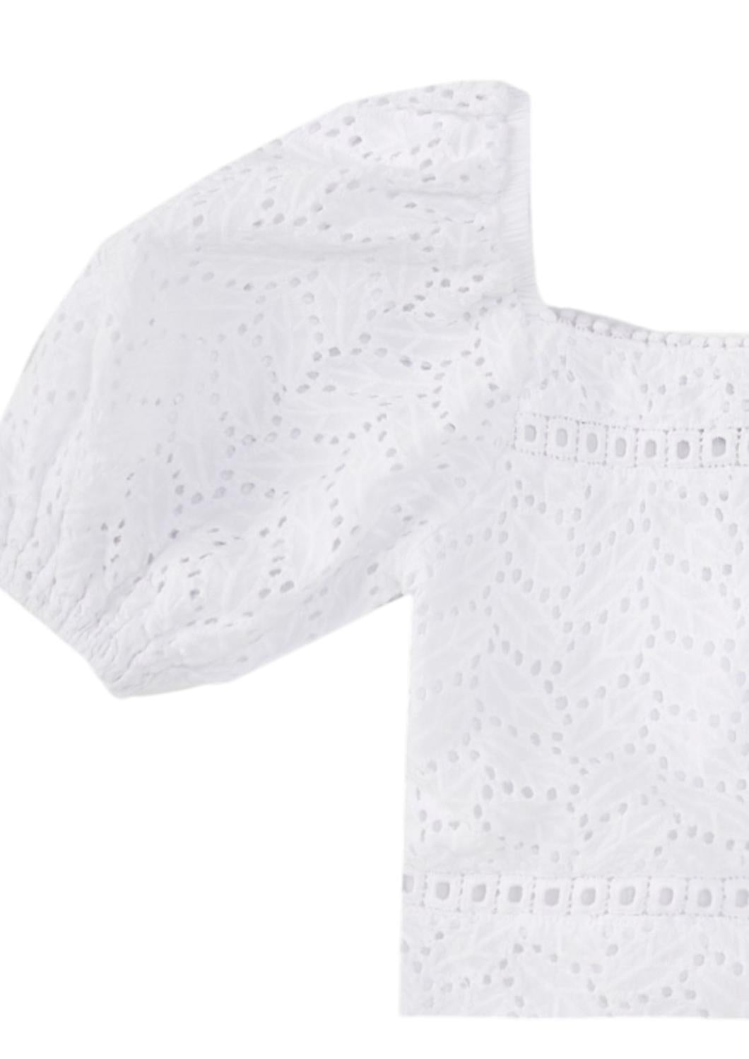Truce - Big Girl's Allover Eyelet Top