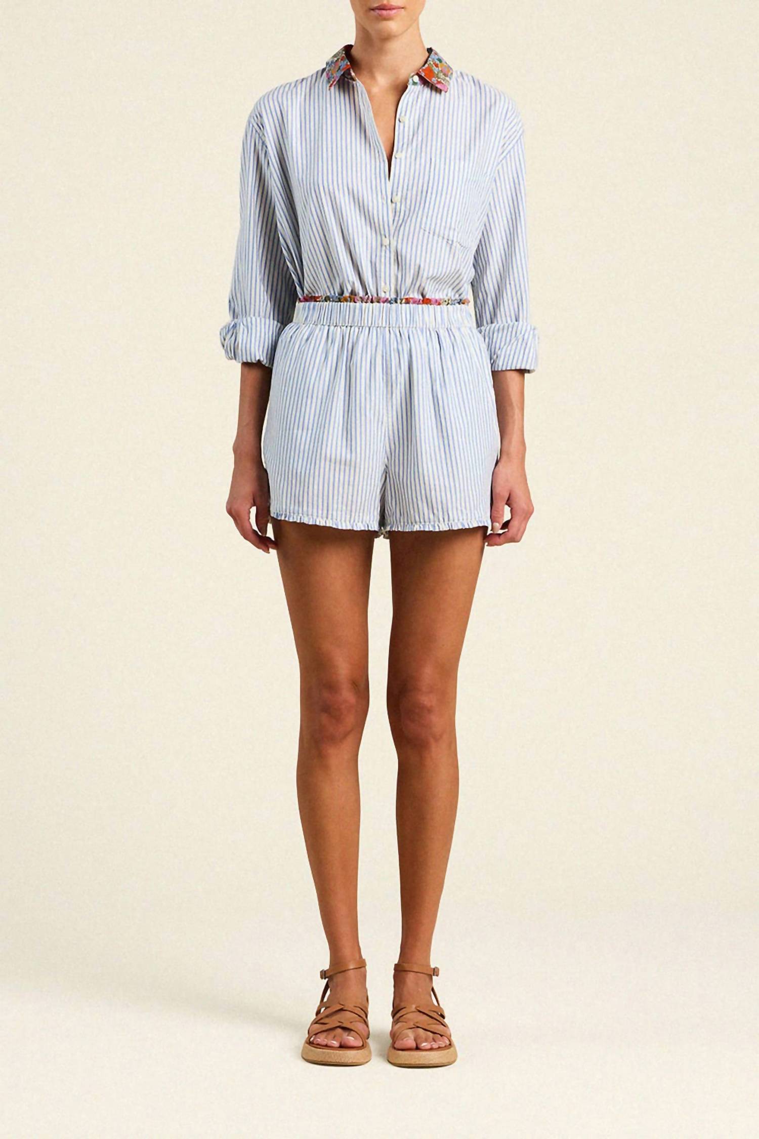 Trovata - Lucille Stripe Pull-on Short