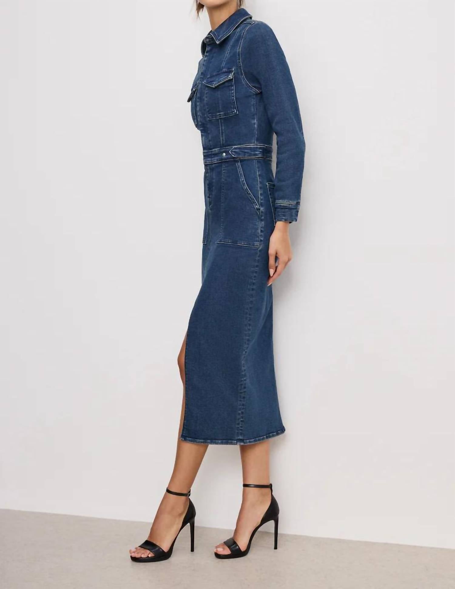 Good American - Fit For Success Midi Dress