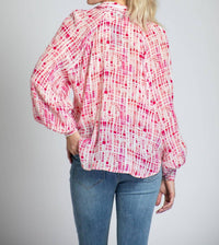 Apny - Half-placket Pullover Blouse