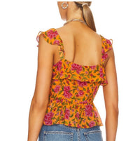 Veronica Beard - Randa Ruffle Floral Silk Top