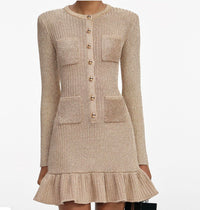 Self-Portrait - Lurex Knit Dress