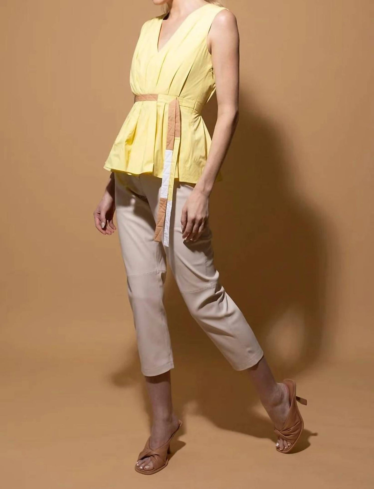 Roksanda - Mariska Sleeveless V-neck Top
