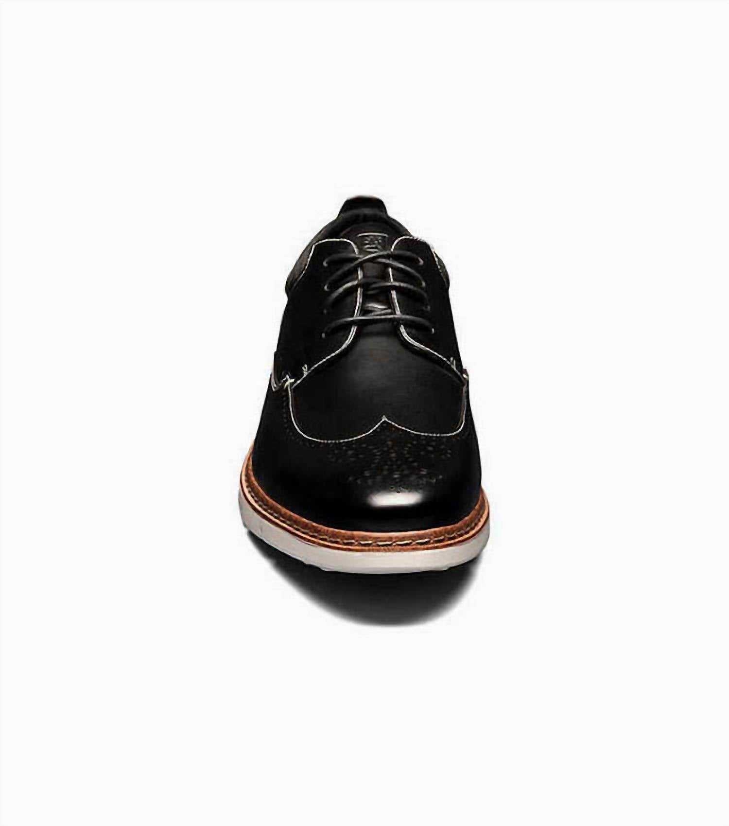 STACY ADAMS Men's Synergy Oxford Shoes in black - men's shoe - detail view