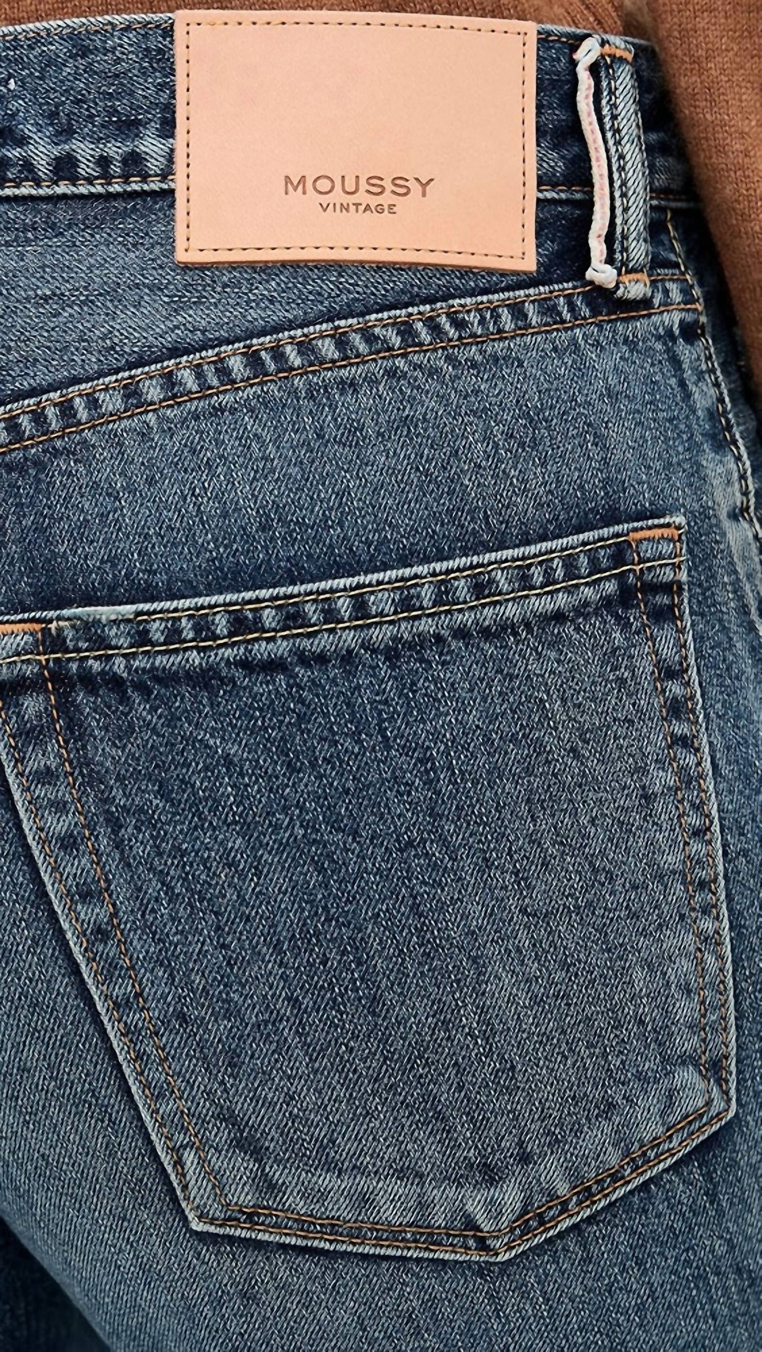 Moussy - Mid Rise Arborwood Straight Jeans
