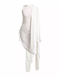 Alaia - ASYMMETRIC DRAPPED MINI DRESS