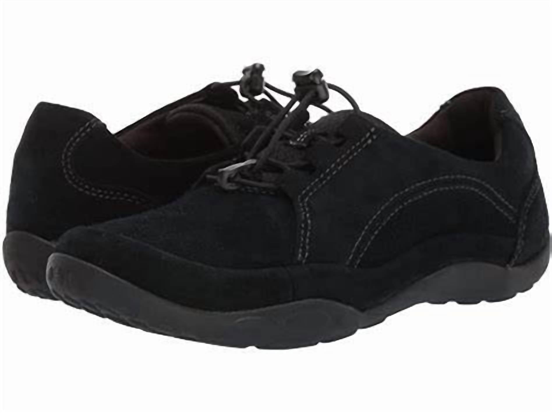 Clarks Women's Haley Rhea Is A Comfortable Slip-on Sneaker in black suede - women's sneaker - view 6