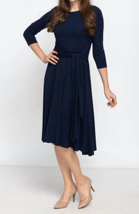Kmw - Side Tie Midi Dress