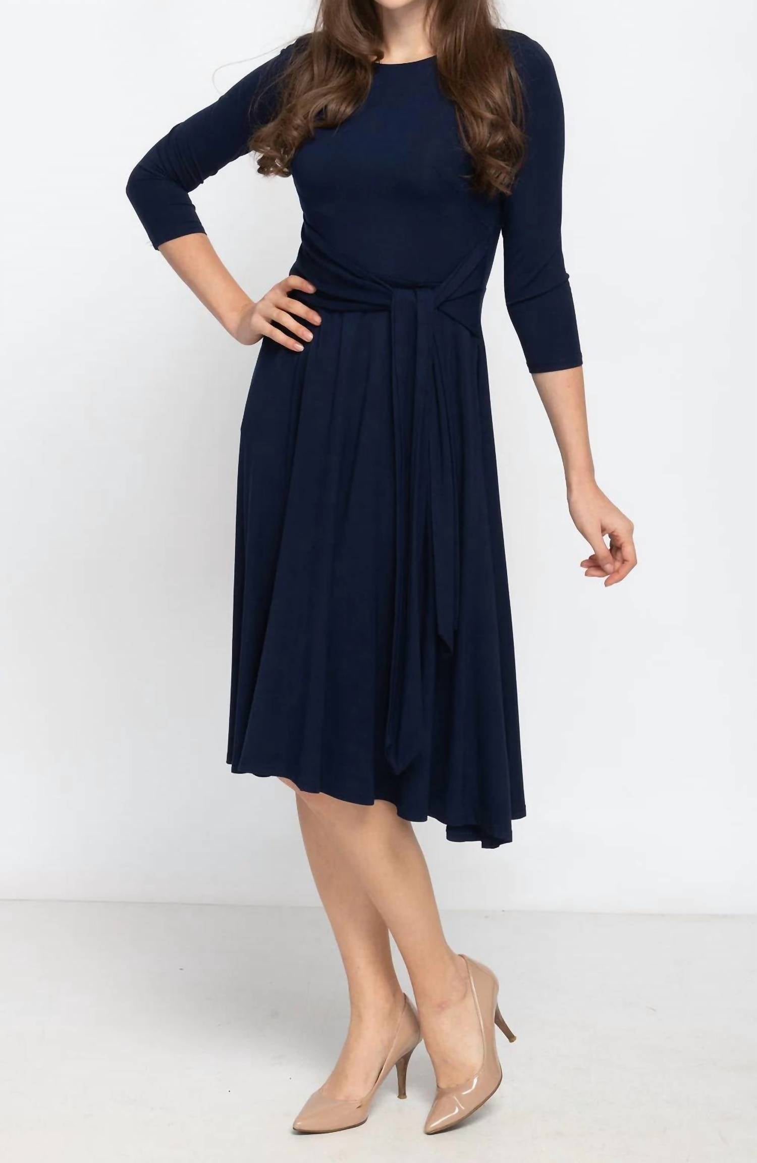 Kmw - Side Tie Midi Dress