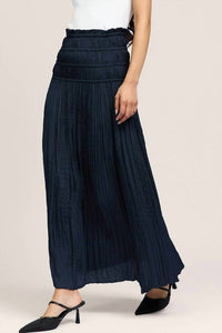 Current Air - Crinkled Smocked Waist Maxi Skirt