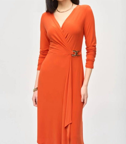 Joseph Ribkoff - Wrap long dress