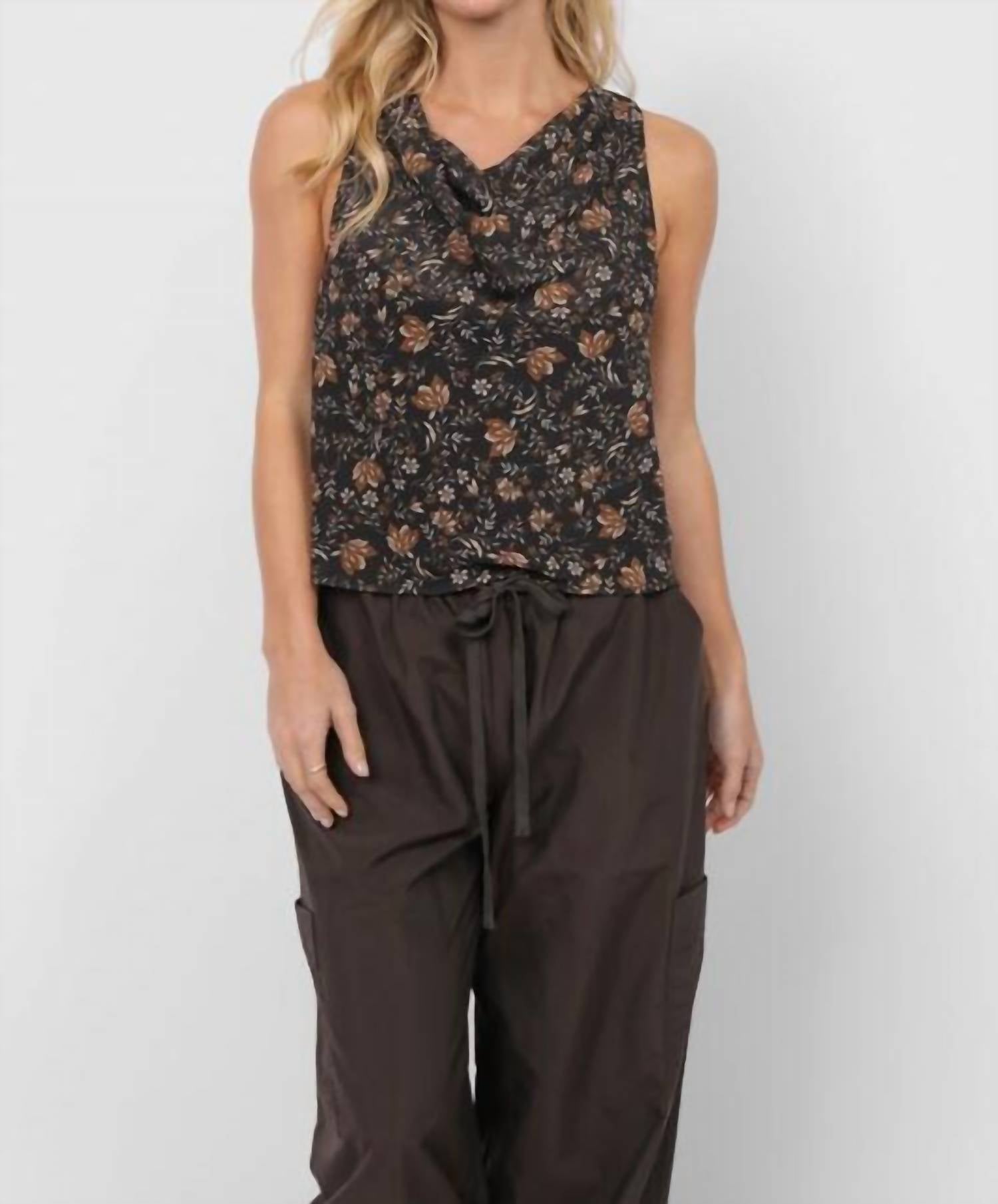 Sadie & Sage - Timeless Cowlneck Sleeveless Top