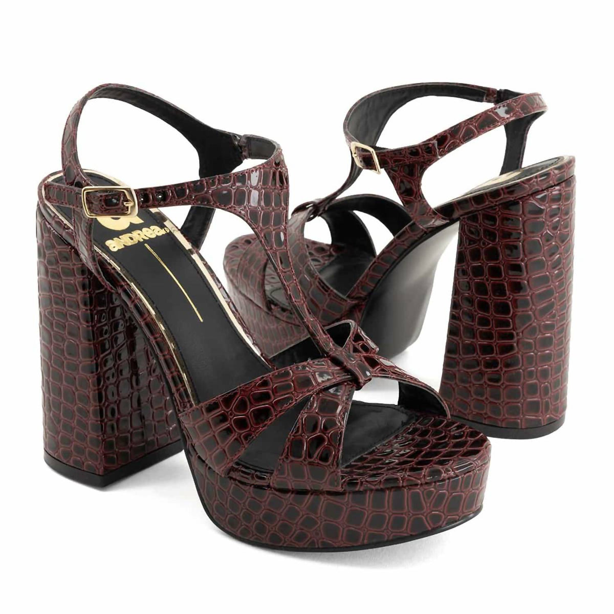 Andrea - Women's Heeled Ankle-strap Sandals