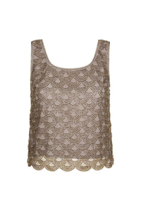 Rotate - Scallop Sequin Top
