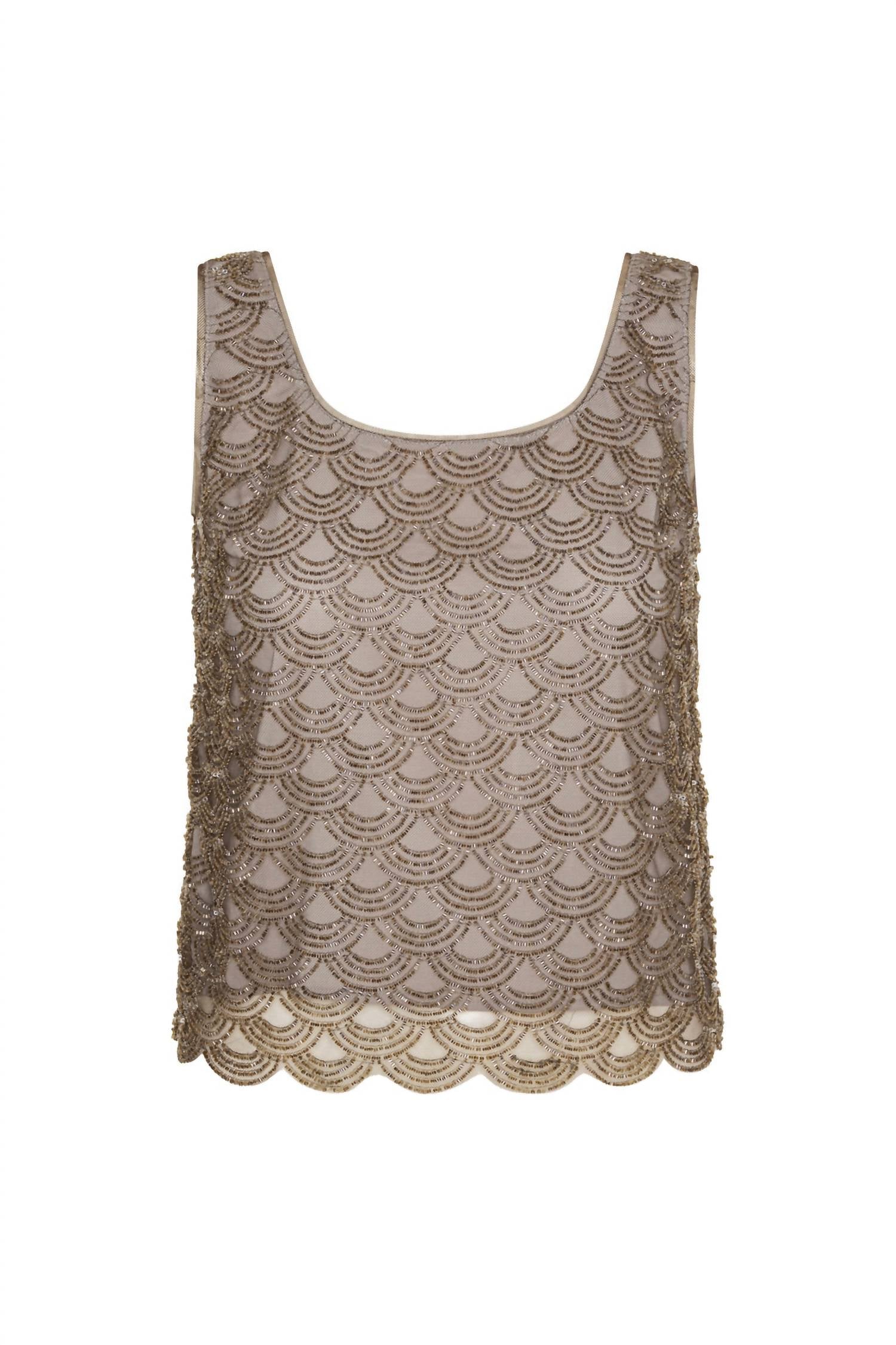 Rotate - Scallop Sequin Top