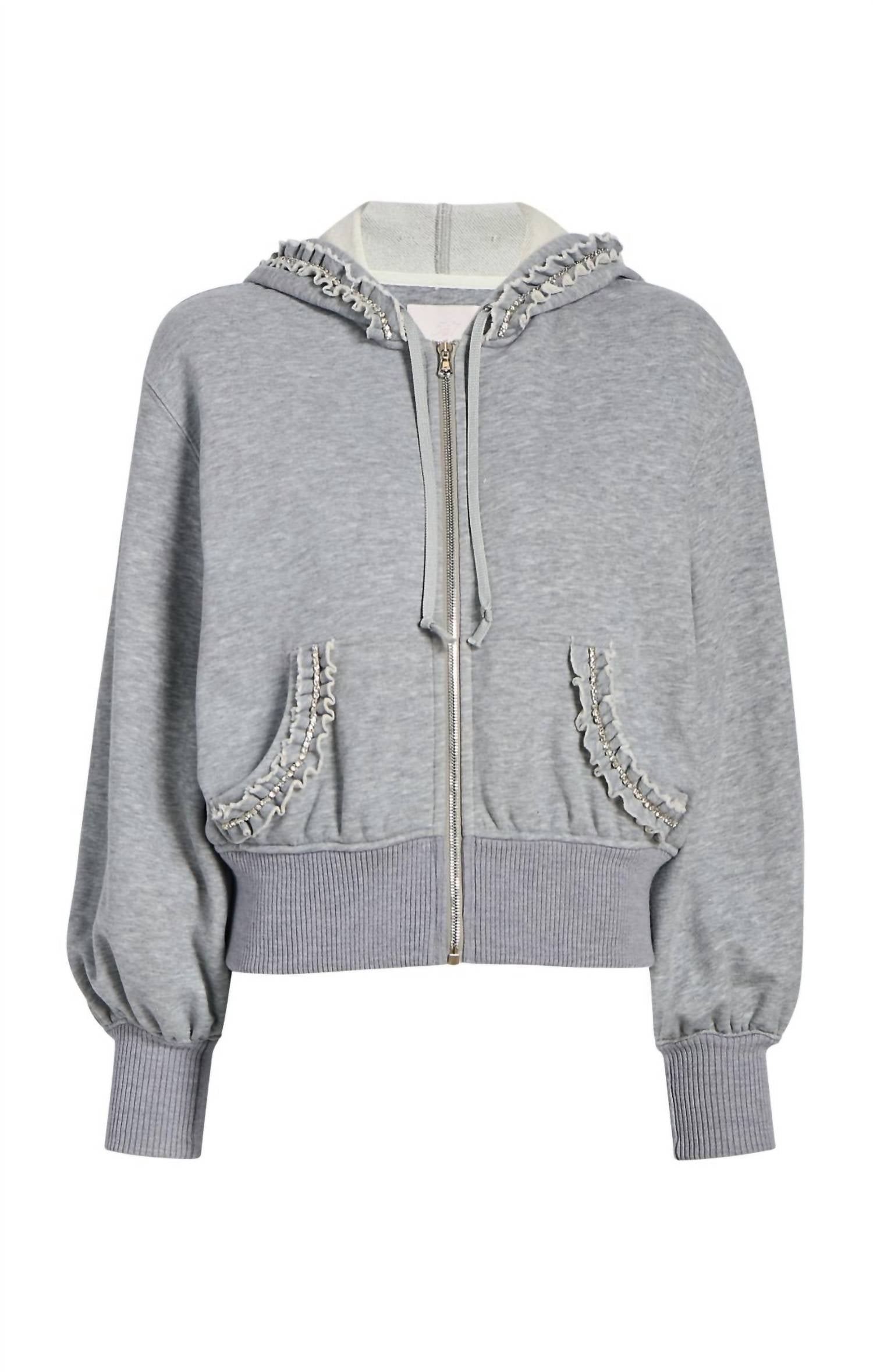 Cinq A Sept - Heather Maddie Zip Up Sweatshirt