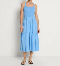 Nation Ltd - Penelope Smocked Cross Midi Dress