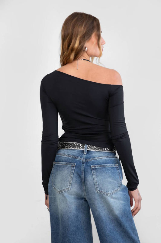 Tic Toc - Elevated Asymmetrical Ruched Top