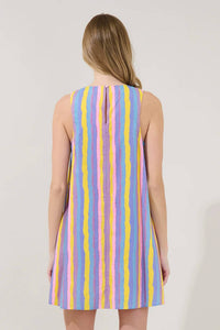 Sugarlips - Dillary Striped Shift Mini Dress