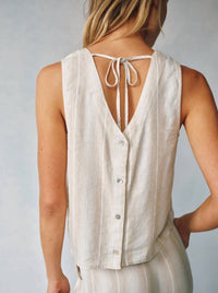 Bella Dahl - Sleeveless Button Back Top