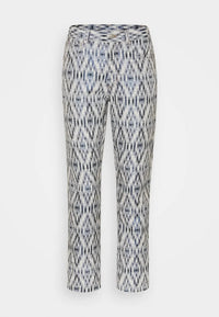 Munthe - Pre-loved Cottage Pants With Geometric Ikat Brocade Pattern