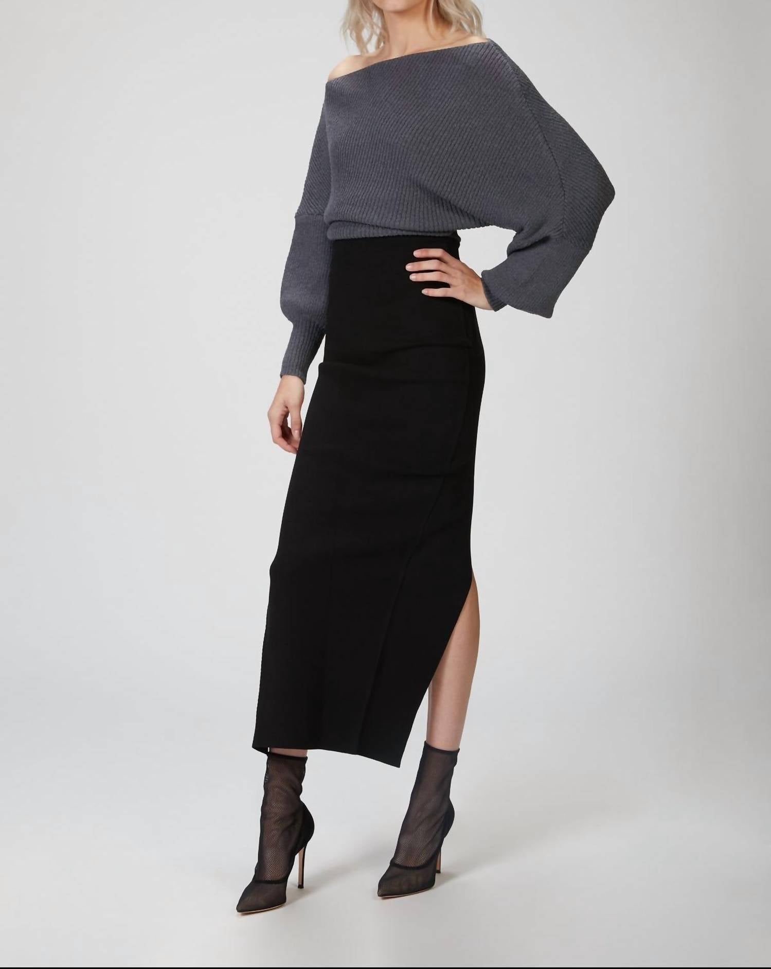 LEON OFF-SHOULDER SWEATER