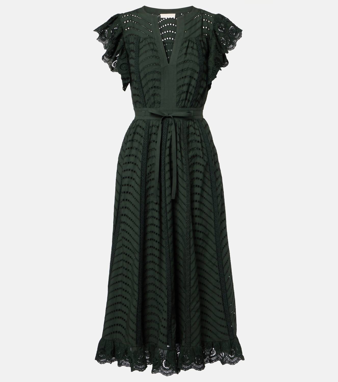 Ulla Johnson - Olga Flutter Sleeve Midi Dress
