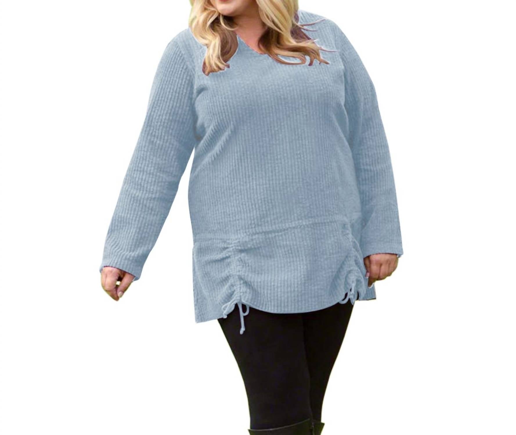On The Plus Side - Channel Islands Chenille Long Sleeve Rayanne Sweater - Plus