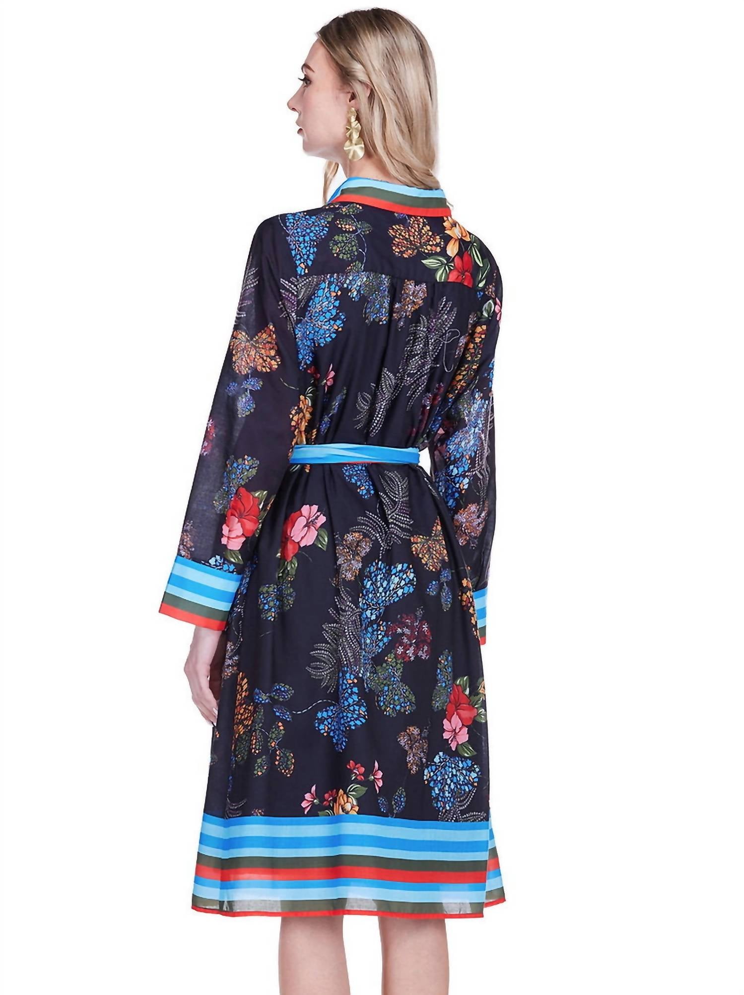 Jade - Contrast Midi Shirtdress