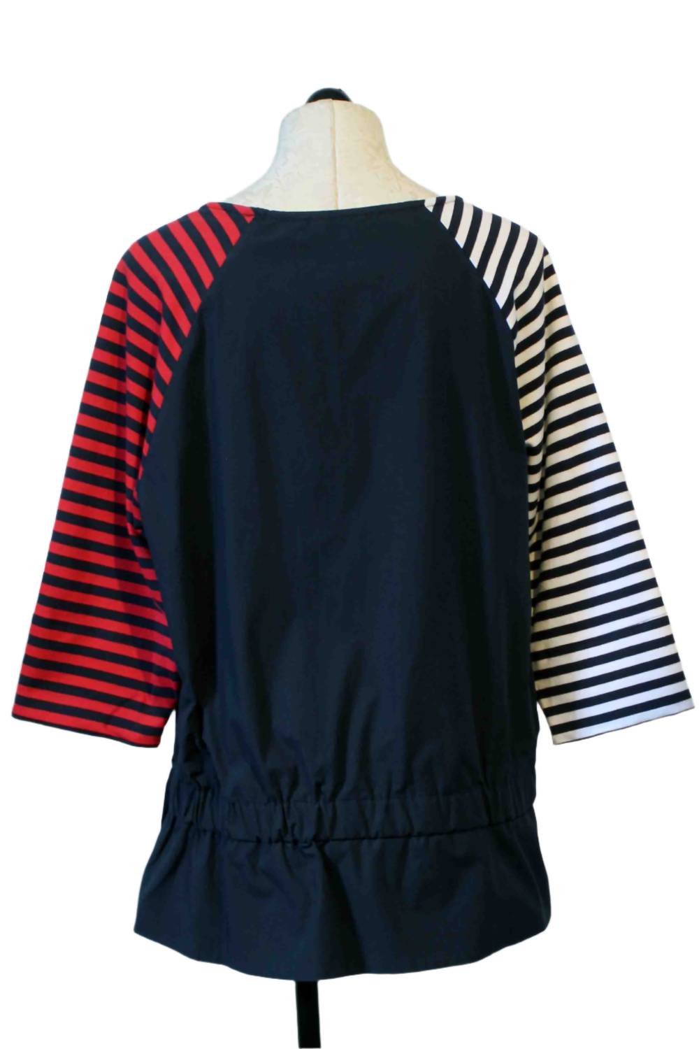 Alembika - Women's Mixed Stripe Sleeve Top