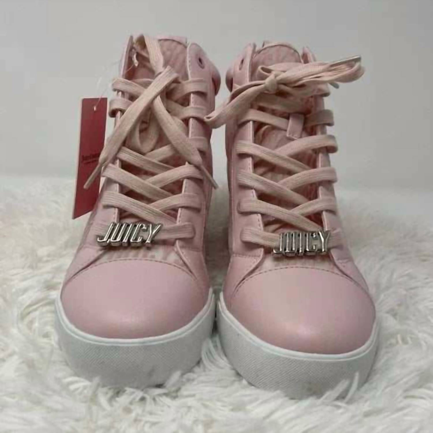 Juicy Couture - Women Jorgia Quilted Wedge Sneakers