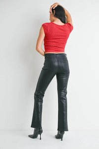 Just Black Denim - Mercer Coated Slim Bootcut Jean